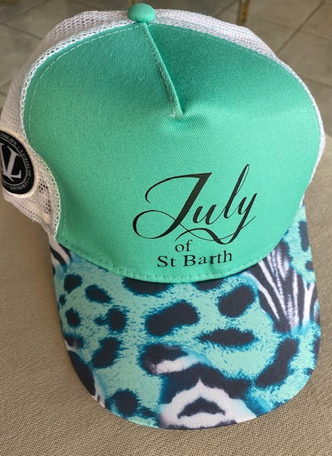 Green Turquoise Cap July Of St Barth